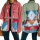 thumbnail image 2 of Chaqueta vaquera Retro de manga larga con bolsillo y solapa para mujer, chaqueta Retro holgada de lana con costuras vaqueras Vintage, novedad de 2023, 2 of 5