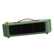 Space Heater,Small Electric Space Heater Under Desk Indoor,Bedroom Personal Heater 800W US 110V Adapter,Desktop Electric Space Heater Bathroom Kitchen,Office Desk Compact Heater Overheat Green
