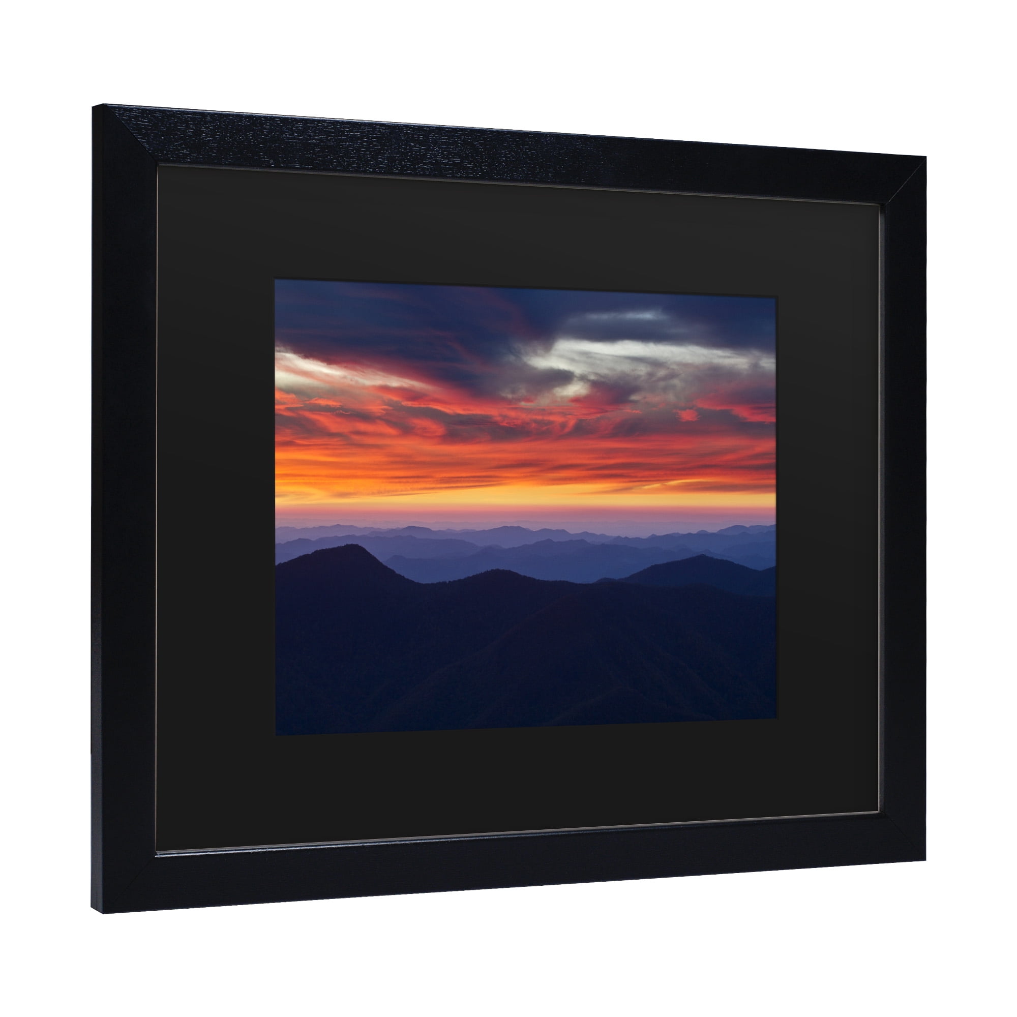 Trademark Fine Art 'Mount Mitchell Sunset' Canvas Art by Pierre Leclerc