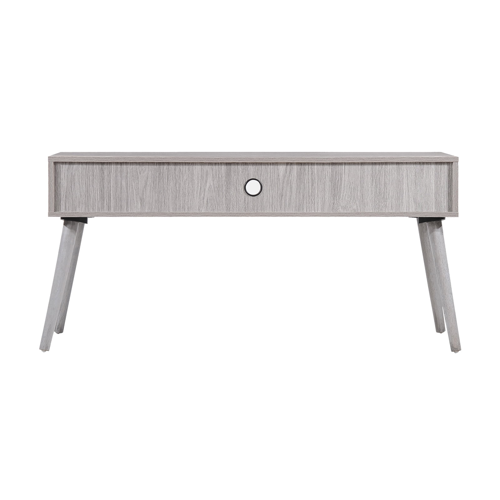 Kadyn Rectangle Coffee Table, Mid Century TV Stand with 2 Drawer & Shelf, Modern Coffee Table for Living Room, Plaid Grey Oak Kadyn Rectangle Coffee Table, Mid Century TV Stand with 2 Drawer & Shelf, Modern Coffee Table for Living Room, Plaid Grey Oak
