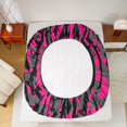 thumbnail image 6 of Homewish Pink Grey Stripes Cheetah 3-Piece Twin Sheet Set, Farmhouse Bedding, 6 of 8