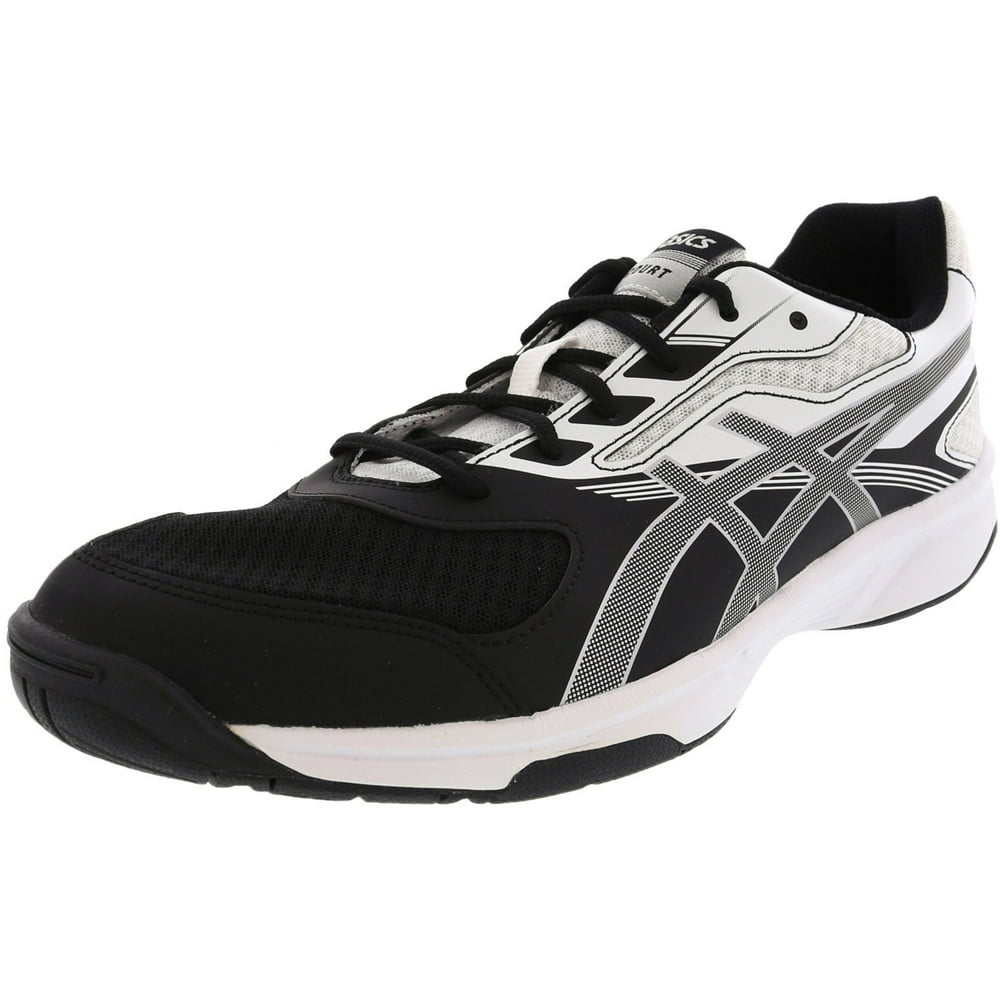 all black asics volleyball shoes