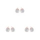 thumbnail image 5 of Pendientes elegantes Sonducket cristal redondos, 5 of 6