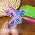 thumbnail image 5 of A Set Of 8 Hummingbird Diamond Painting Kits Featuring Plant And Flower Designs Perfect For Diy Crafts For Outdoor Garden Decoration, 5 of 6