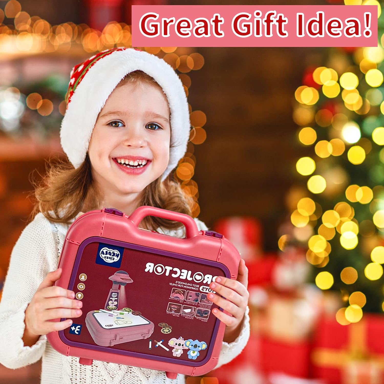 Toys for Girls 4-6, Drawing Projector for Kids, Art Sketch Projector Drawing & Tracing Include 48 Projection Image, Color Pen, Drawing Stencil, Kids Learn How to Draw Toys Set for Boys Girl ages 3-5