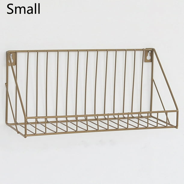 Wall Mounted Metal Wire Shelf Unit Floating Shelf Bathroom Kitchen