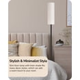 EDISHINE Dimmable Floor Lamp with Remote, LED, Minimalist Design, for Living Room, Bedroom ...