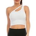 thumbnail image 5 of Tinglu Sport Bra Women Sexy One Shoulder Underwear Lightweight Sportwear Vest, 5 of 8