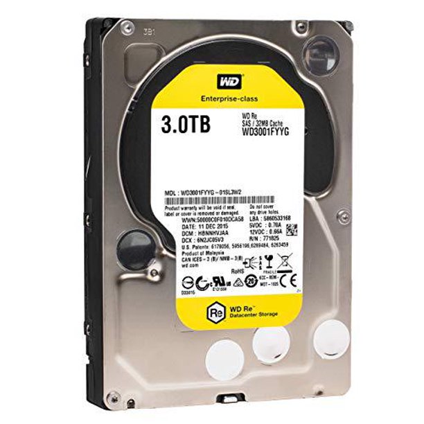 Wd Re Wd3001fyyg 3tb 7 2k Rpm Sas 6 Gb S 32mb Cache 3 5 Inches Internal Hard Drive Renewed Walmart Com Walmart Com