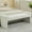 White, variant on 58.7" End of Bed Bench,Upholstered Modern Bedroom Bench for Living Room & Entryway, Easy Assembly, Footrest Ottoman Accent Window Bench with Solid Wood Frame & Curved Arm, White