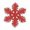 Red, variant on Colorful Hollowed-Out Snowflake Christmas Ornaments – Mirror Plastic Tree Hanging Decorations for Holiday Party, Windows, and Shopping Malls