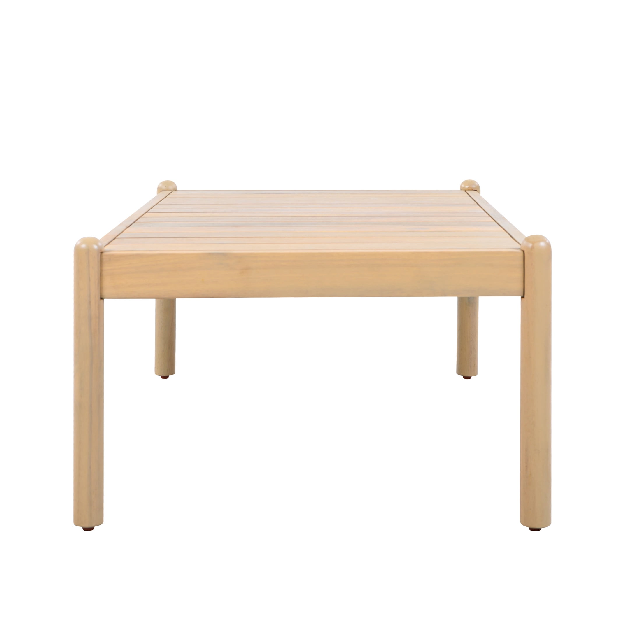 Christopher Knight Home 39" Contemporary Outdoor Acacia Wood Slatted Coffee Table, Light Teak