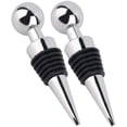 thumbnail image 1 of Juego de 2 tapones de vino tinto, tapones reutilizables, tapones de champán, tapones de vino tinto para bebidas de vino tinto, champán y cerveza, tapón de vino universal, 1 of 5