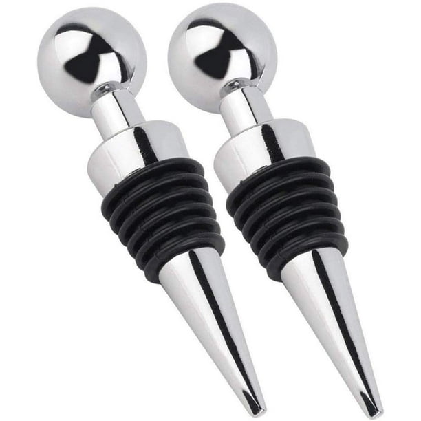Set of 2 Wine Stoppers Reusable Stoppers, Champagne, Champagne and