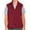 Burgundy, variant on Mens Full-Zip Plush Polar Fleece Vest