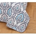 thumbnail image 3 of Hannah Linen Queen Quilt Set - Microfiber 4 Piece Quilt with 1 Shams and 2 Decorative Pillow (Queen, Dark Grey Azita), 3 of 9