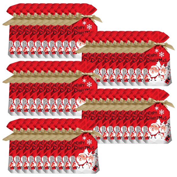 Nueva bolsa de regalo de Navidad Bolsa de regalo con cordón Bolsa de papel de aluminio de Navidad Bolsa de regalo de Navidad Wmkox8yii gf9599