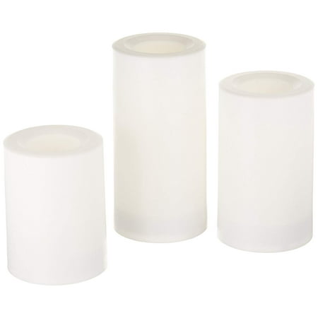 inglow flameless timer candles round outdoor