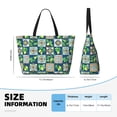 thumbnail image 4 of Xecao Lemon and Leaves for versatile beach bag for women includes zipper pockets and waterproof material, ideal for vacations and adventures., 4 of 7