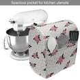 thumbnail image 2 of Floral Stand Mixer Cover, Rose Bouquets with Leaves on a Background of Dots, Kitchen Appliance Organizer Bag Cover with Pockets, 5 Quarts, Coral Pale Pink, by Ambesonne, 2 of 4