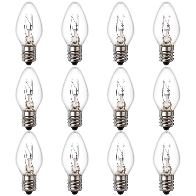 Bombillas de sal Alphines, 15 W, base E12, paquete de 12 unidades, regulables