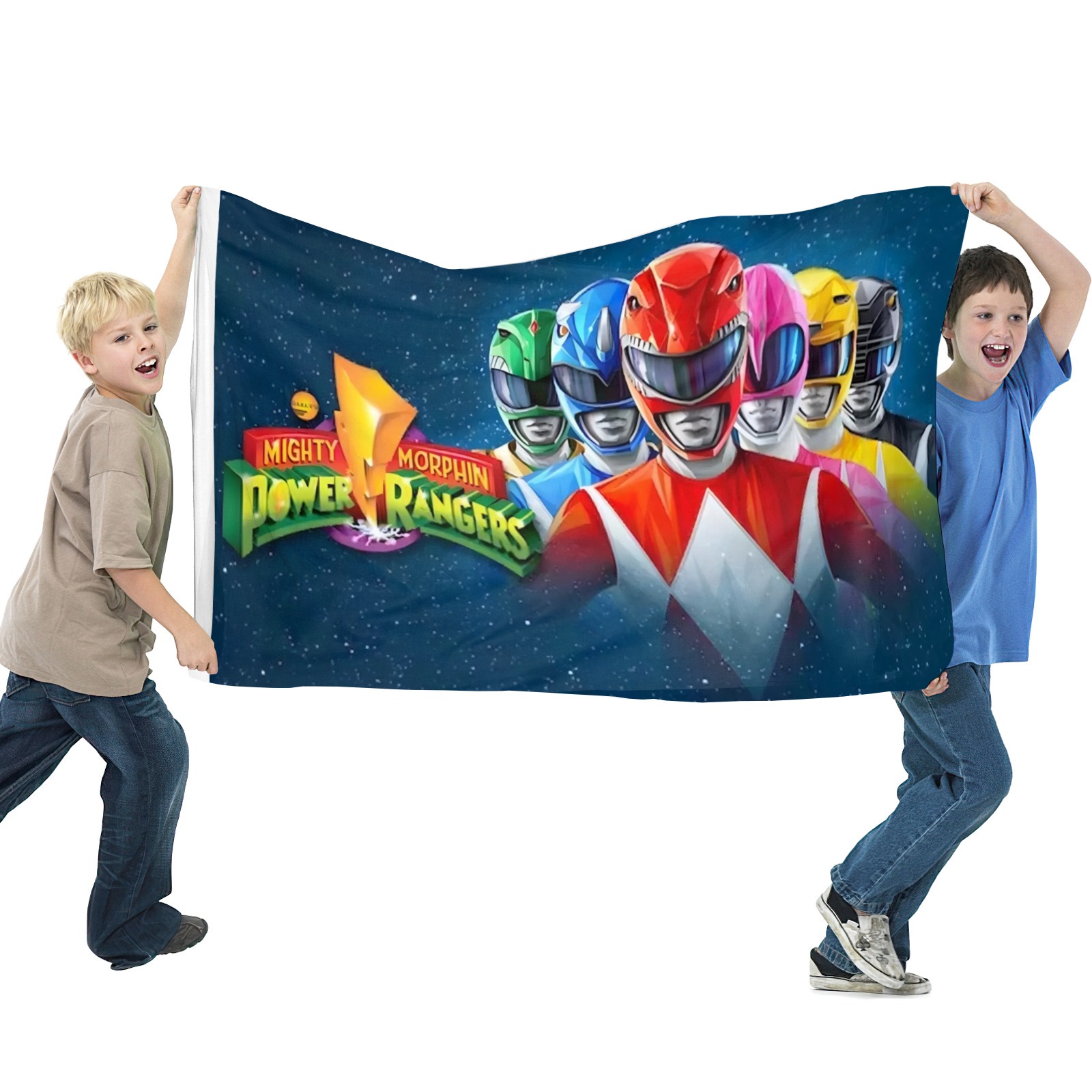 Flags for Mighty Morphin Power Rangers Decorations for Home, Outside, Indoor Outdoor Flag, House Flag Party Funny Gift for Family Member 3×5 FT