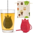 thumbnail image 1 of CAIRIAC Tea Infusers, Loose Leaf Tea Strainers, Silicone Owl Tea Balls, Steeper Gift for Lover Owl Lovers, 1 of 6