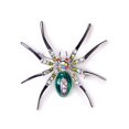 thumbnail image 1 of Broche de cristal Rhinestone Zulema Animal sombrero Clip joyería Verde, 1 of 8