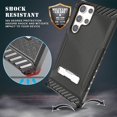 thumbnail image 2 of Tri-Shield Series for Samsung Galaxy S22 Ultra 5G Case, Tri-Shield [Military Grade] Rugged Cover with Metal Kickstand [Includes Wrist Strap Lanyard], 2 of 7