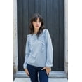 thumbnail image 4 of Sudadera Ramina André Badi azul cielo mediana ligera escote redondo estampado frontal, 4 of 5