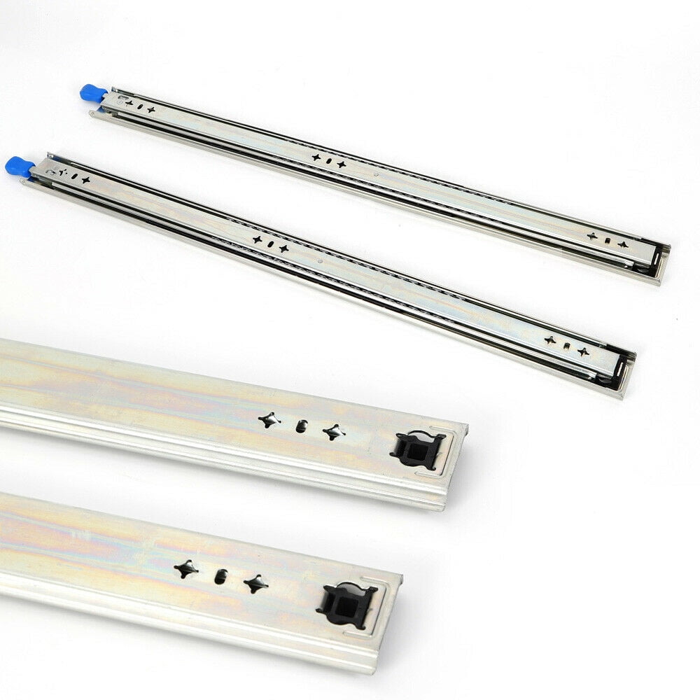 Accuride 758 Series 220-lb Heavy-Duty Full Extension Drawer Slides - Pair, Ball Bearing, Zinc Finish