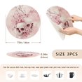 thumbnail image 2 of WOBOGO Pink Skulls Coil Placemats 3pcs Resistant Hot Pads Mat for Table Counter Cooking Potholder 15in, 2 of 6