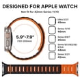 thumbnail image 6 of moogdieeo Luxury Designer Rugged Bands Compatible with Apple Watch Ultra 2 Band 49mm 46mm 45mm 44mm,Sport Soft Silicone Waterproof Strap for iWatch Ultra Series 10 9 8 7 6 5 4 SE Men Women, 6 of 22