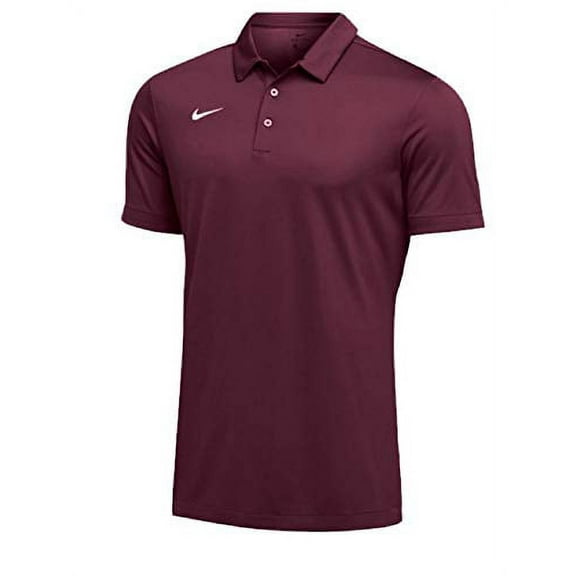Nike Mens Dri-FIT Short Sleeve Polo Shirt (XX-Large, Maroon)