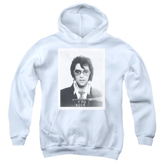 Elvis Presley Framed Youth Pullover Hoodie Sweatshirt White