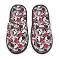 thumbnail image 2 of KLL Cute Dog Slippers for Women Men House Slip on Indoor Outdoor Bedroom Furry Fleece Lined Ladies Comfy Anti-Skid Rubber Hard Sole-Medium, 2 of 8