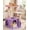 Moonlit Violet, variant on 31" Tall Cat Tree Tower with Cat Condo, Plush Platform, Hammock, Sisal Scratching Posts, Dangling Ball and Self-Grooming Brush in Moonlit Violet for Indoor Kittens