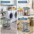 thumbnail image 6 of EEEkit 2pcs Collapsible Laundry Hampers w/Handles, Portable Large Laundry Basket, Foldable Laundry Bag for Dirty Clothes, 6 of 7