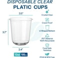 thumbnail image 2 of TGHTBA-12 oz Clear Plastic Cups 100 Pack - BPA-Free Stemless Disposable Wine Glasses, Open-Top Drink Cups for Iced Coffee, Wine, Cocktails, Halloween, Thanksgiving & Party Supplies, 2 of 3