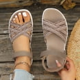 thumbnail image 6 of Dakaela Summer Sandals for Women Orthopedic Strappy Hiking Walking Shoes with Arch Support Comfortable Casual Slip on Sandal Size 9, 6 of 9