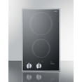 thumbnail image 4 of 12" Wide 115V 2-Burner Radiant Cooktop, Black, Silver Knob, 4 of 4