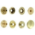 thumbnail image 3 of Line 20 Snaps, Cap 12.7mm, Ring Socket, Natural Brass, S127B50-LP, Solid Brass-LL (100 per bag), 3 of 16