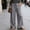Gray, variant on Cagogo Women Plus Size Wide Leg Elastic Waist Flowy Pants with Pockets Casual Loose Long Trousers for Workout Beach Lounge Summer, White 2XL