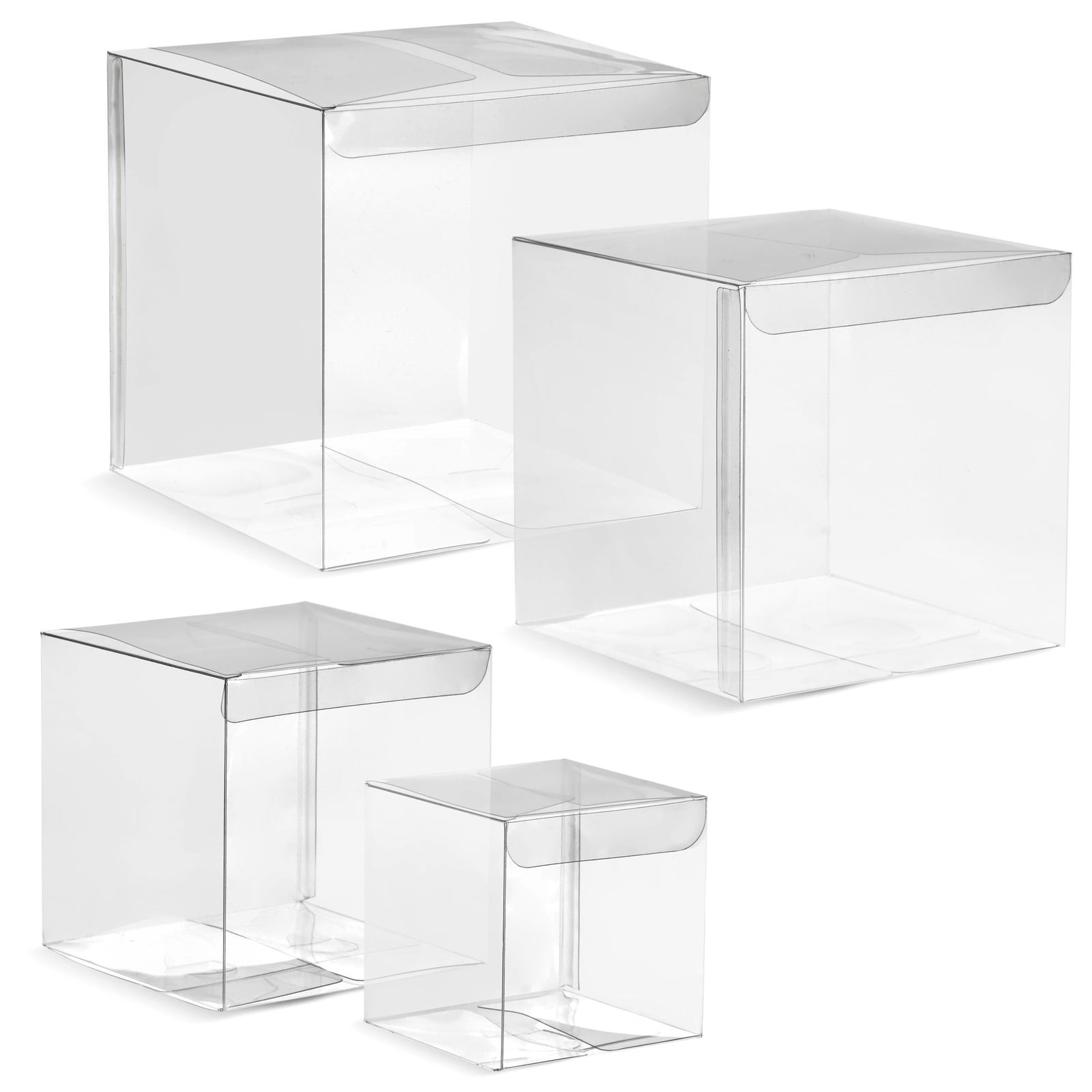 30Pack 6x6x6 Clear Gift Boxes for Wedding Party Favors, Bridal and