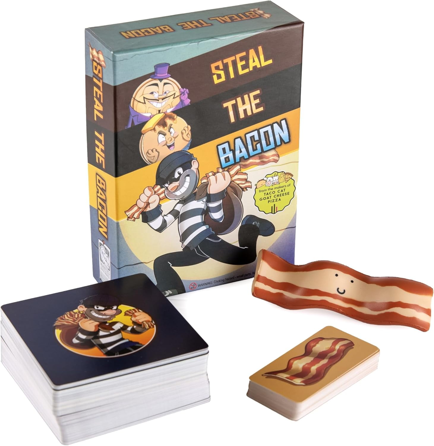 Steal The Bacon by Taco Cat Games, a Fun Family Card Game for Kids and Adults Ages 8+