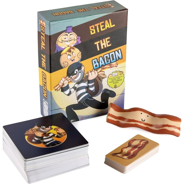 Steal The Bacon, a Fun Family Card Game for Kids and Adults ages 8