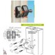 thumbnail image 2 of Matsuzay Cerradura de pestillo magnético de plástico, plástico, puerta de ABS, pasador de seguridad magnético de plástico Cerradura de Cerraduras de hardware con llaves, 2 of 6