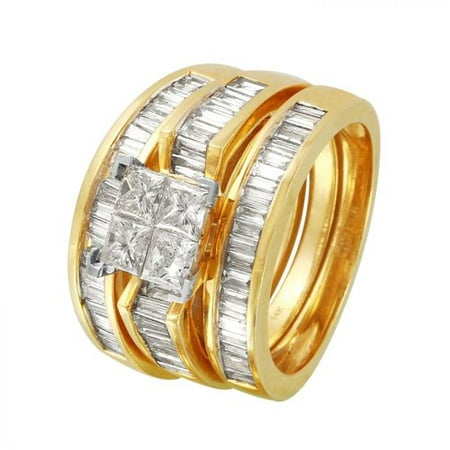Foreli 3CTW Diamond 14K Yellow Gold Ring
