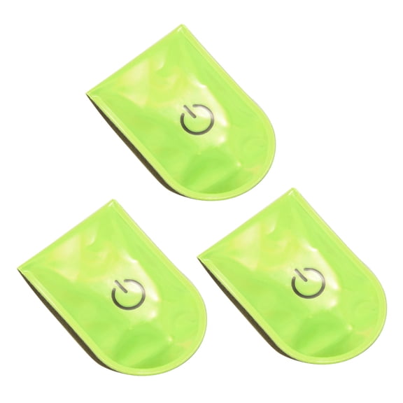 3X Outdoor Sports LED Safety Light Reflective Magnetic Clip on Strobe Running Walking Bike Cycling,3 x Magnet Light,yellow