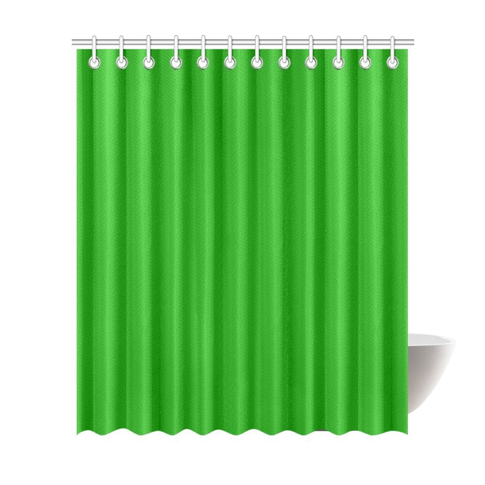 MKHERT Modern Minimalist Solid Green Polyester Fabric Bathroom Shower